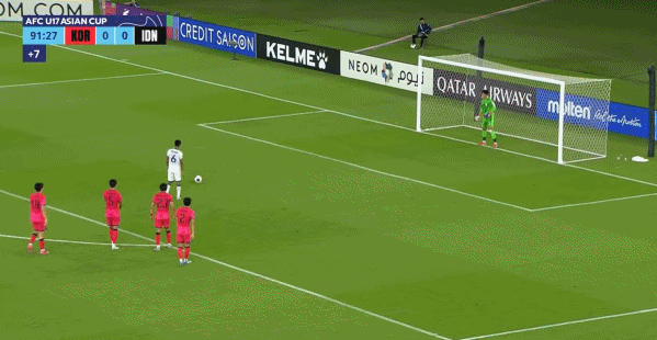 谈球吧神剧情!韩国U17狂轰21脚+两中框,遭印尼第92分钟点球补射绝杀